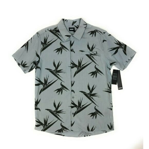 Hudson Jeans Other - Hudson Mens XL Camp Collar Printed Short Sleeve Button Front Hawaiian Shirt